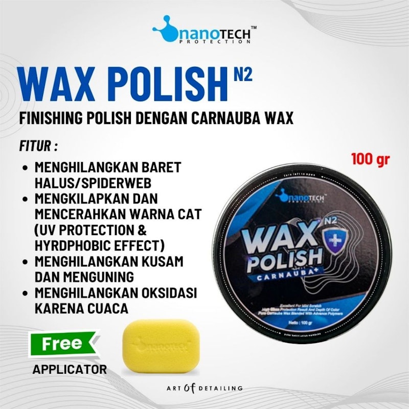 nanoTECH Protection Wax Polish Carnauba 2