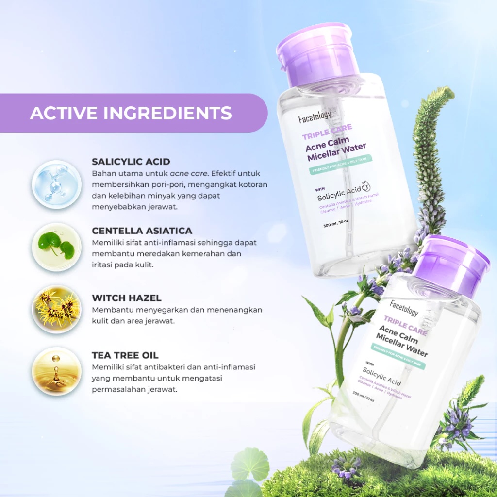 Facetology Innovation Technology Facetology Triple Care Acne Calm Micellar Water 