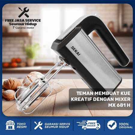 Tripacific Electrindo Sekai Hand Mixer  MX-681 H
