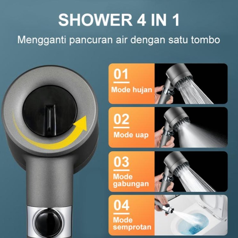 UPHOME Shower Mandi Set Filter PP 4