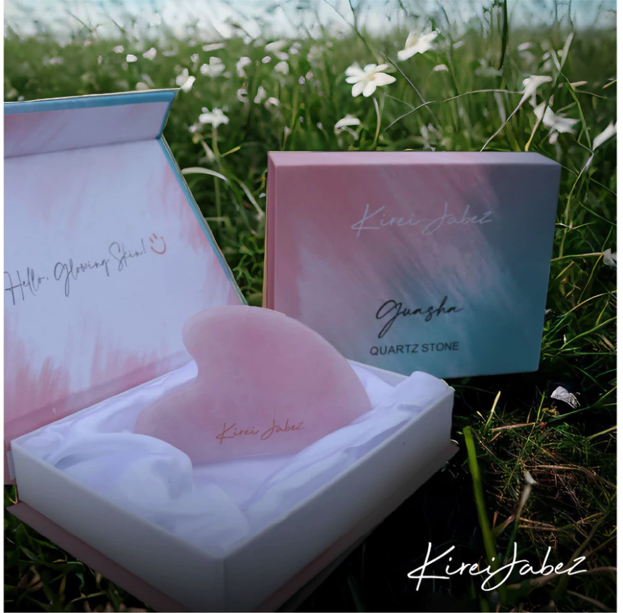  Kirei Jabez Gua Sha Rose Quartz Stone