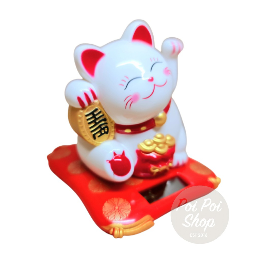  Kucing Hoki Pajangan Mobil Tatakan 8 cm