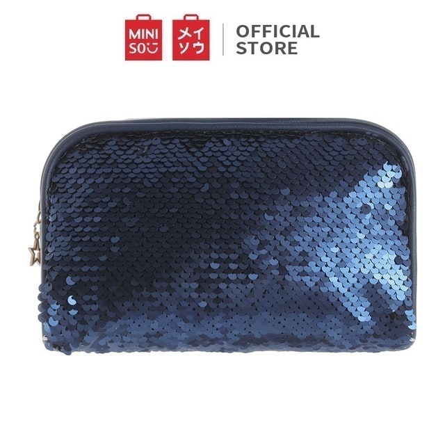 MINISO Sequin Rectangular Cosmetic Bag