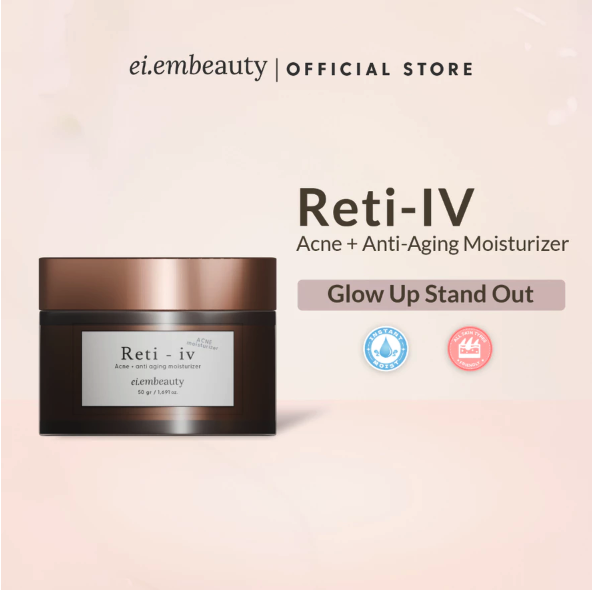 Cantik Alami Sehat EI.EM Reti-IV Acne + Anti-Aging Moisturizer