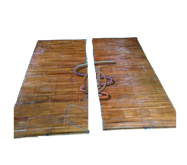 Tirai Bambu Vernis Lebar 50 cm