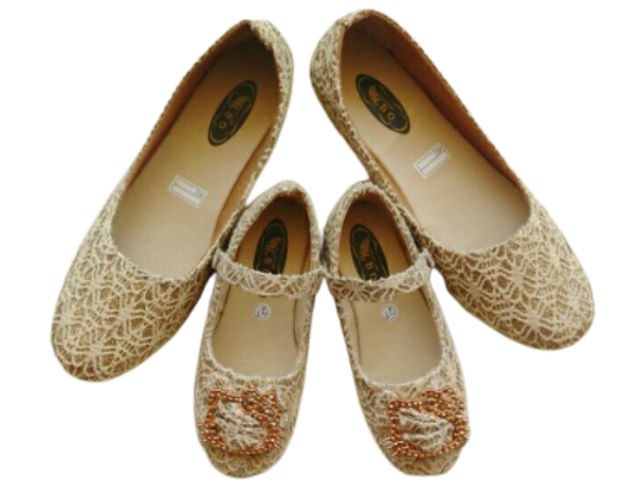 Couple Shoes Queen Gold