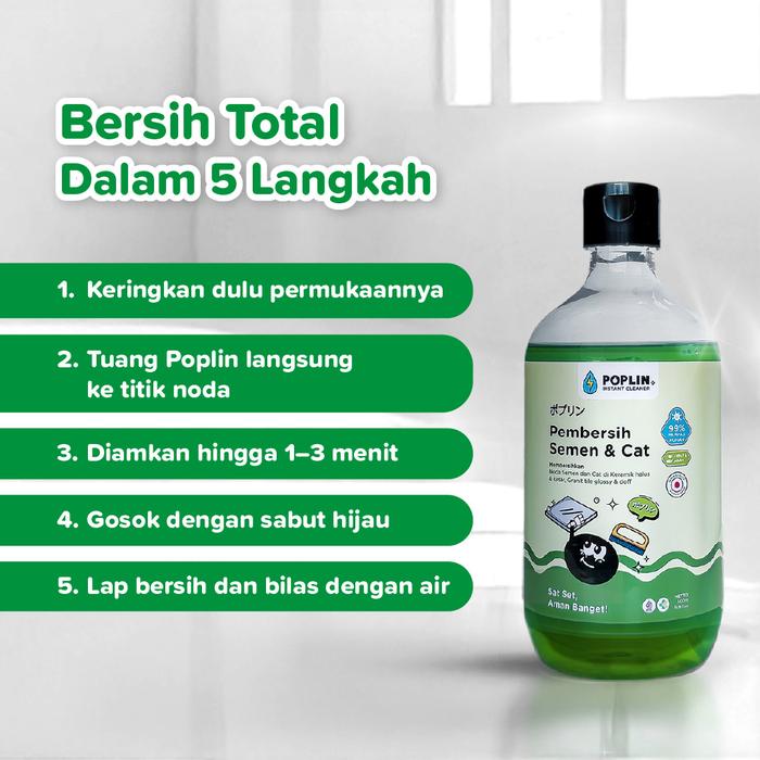 Poplin Instant Cleaner Pembersih Semen & Cat 4