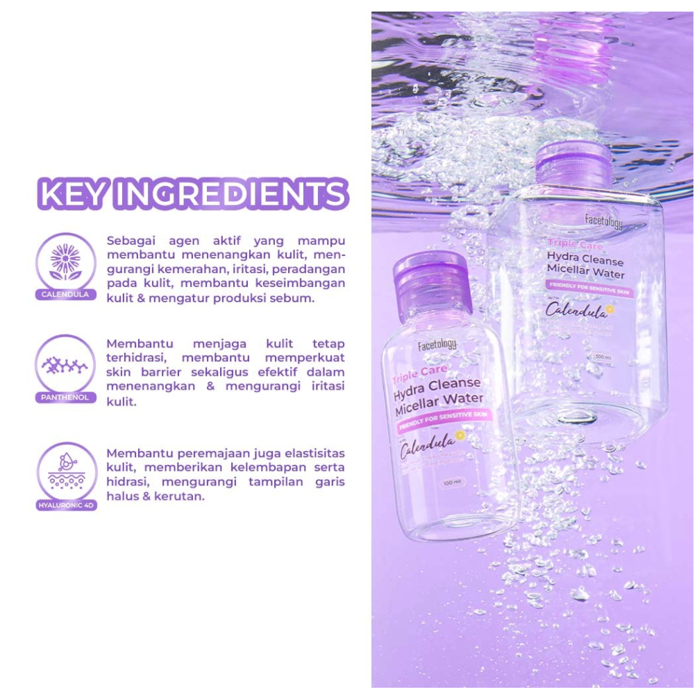 Facetology Innovation Technology Facetology Triple Care Hydra Cleanse Micellar Water