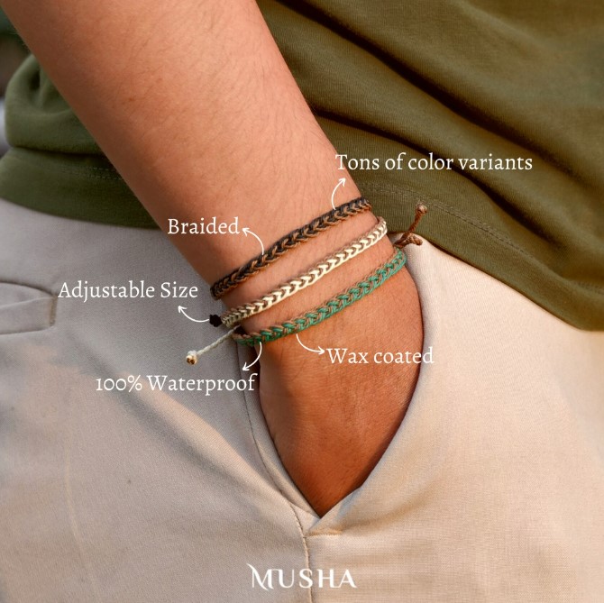 Musha Braided Water-Repellent Bracelet
