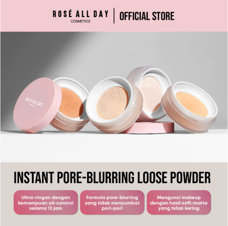 Rosé All Day The Realest Lightweight Loose Powder Tan 3