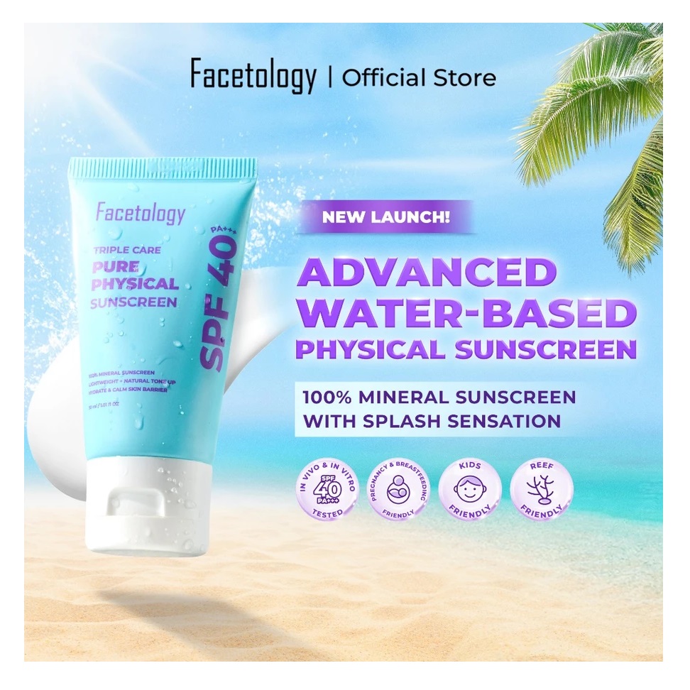 Facetology Innovation Technology Facetology Triple Care Pure Physical Sunscreen SPF 40 PA+++ 