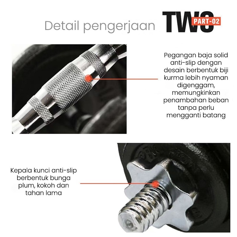  Proiron Dumbbell Set 50 kg BYT50