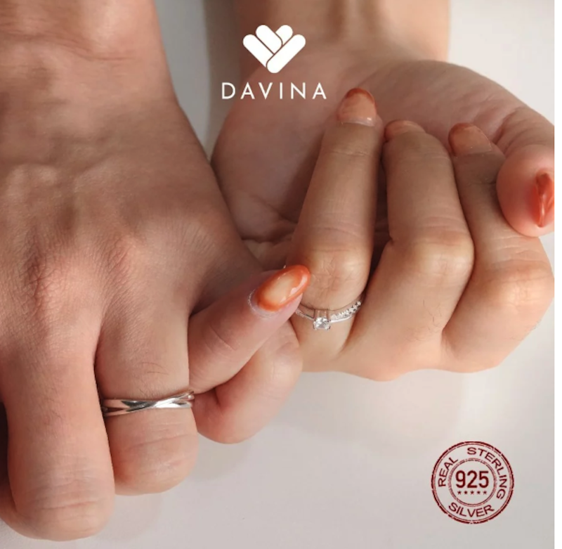 DAVINA Couple Prince Belle Rings 5