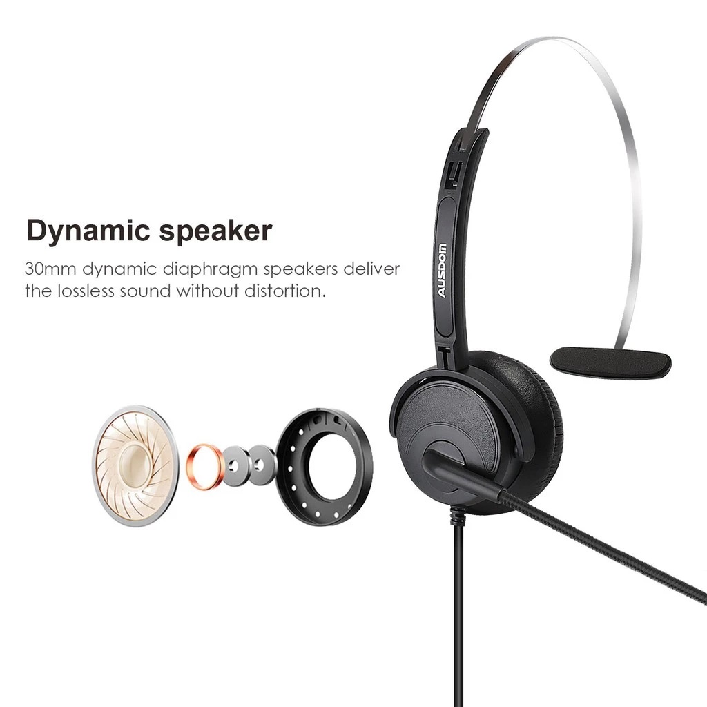 Aoni Electronics AUSDOM® Office Business Headset BH01 