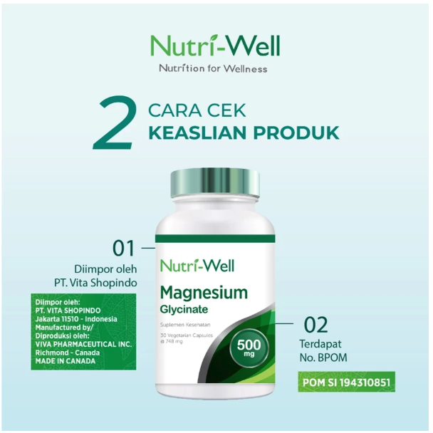 Viva Pharmaceutical Nutri-Well Magnesium Glycinate