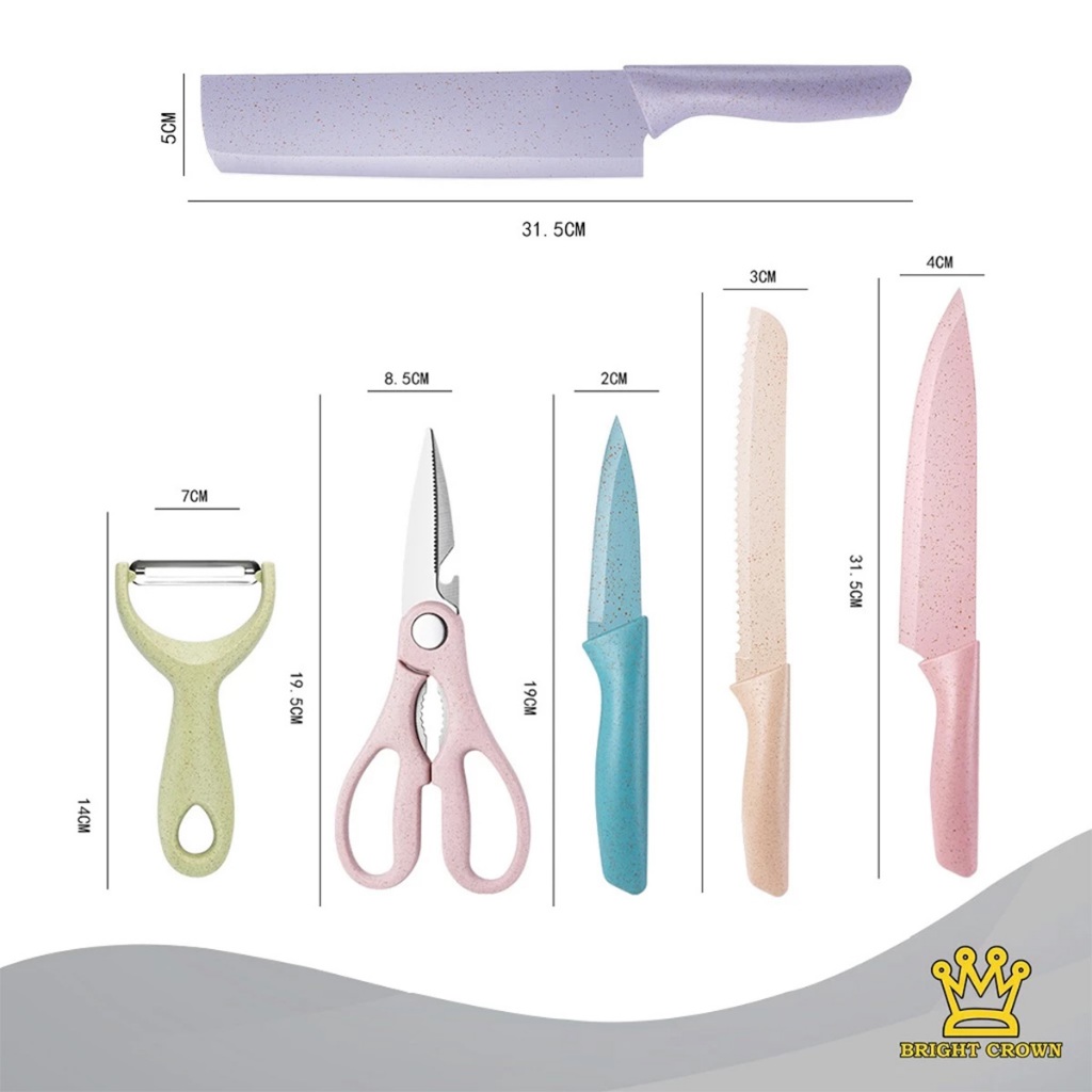 Bright Crown Webstore Bright Crown Kitchen Knife Set Stainless Steel