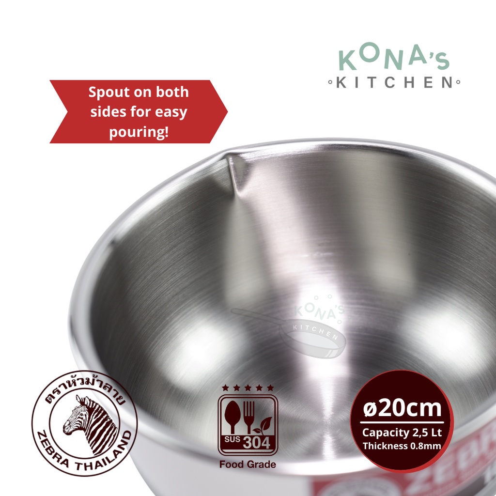  ZEBRA Sauce Pan Stainless Steel 20 cm 166306