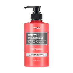 KUNDAL Honey & Macadamia Pure Body Lotion Baby Powder