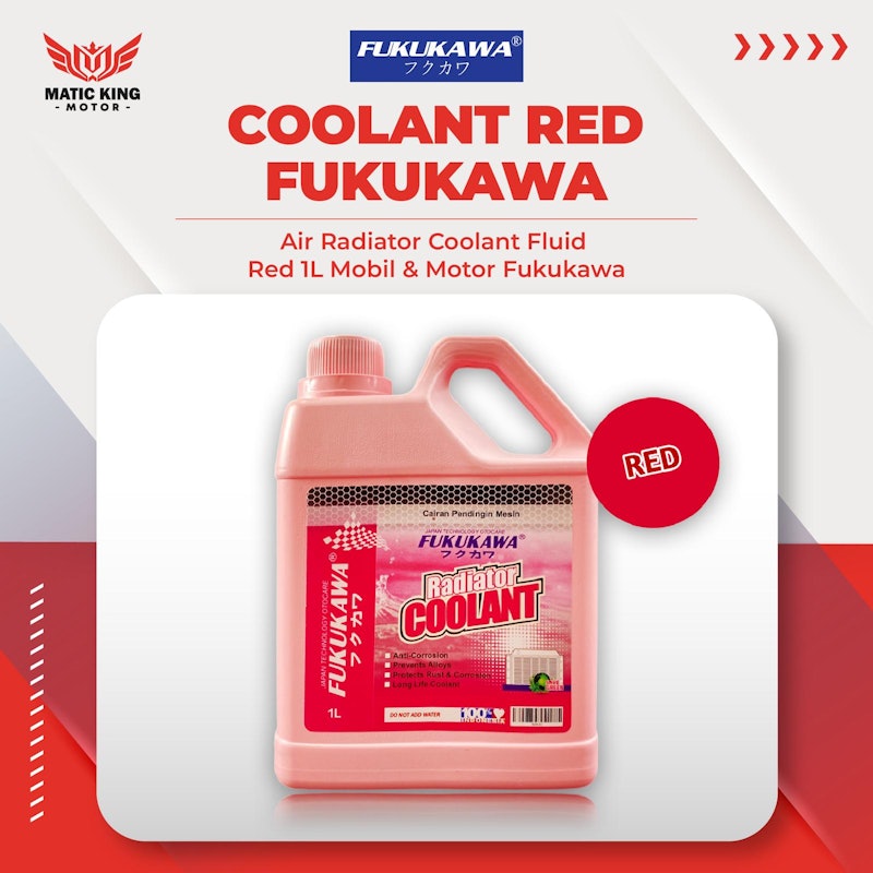 Fukukawa Radiator Coolant Red 1 Liter 4