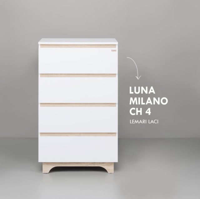 Cubic Chest Drawer Minimalis - Luna Milano CH4