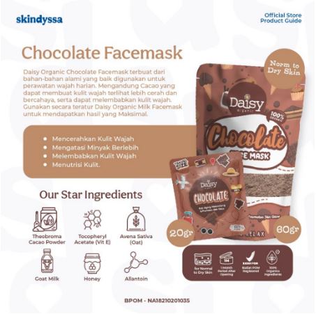 Daisy Organic Chocolate Face Mask 