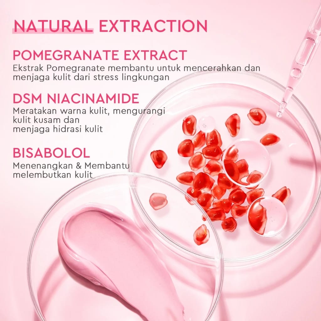 Suntone Wisdom Indonesia Glad2Glow Pomegranate Niacinamide Brightening Clay Stick 