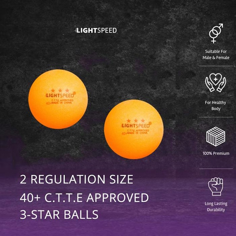 LIGHTSPEED Bola Pingpong ABS 4