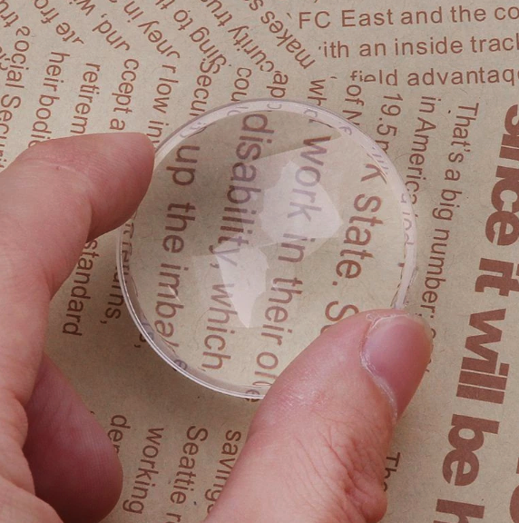  Kaca Pembesar Lensa Cembung Biconvex AB91