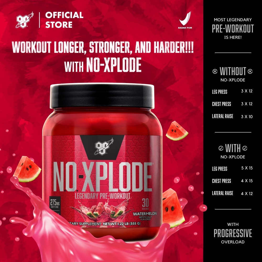 Glanbia Performance Nutrition BSN No-Xplode Legendary Pre-Workout Watermelon