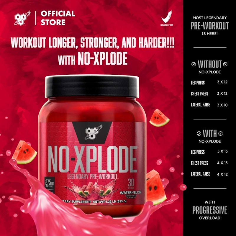 BSN No-Xplode Legendary Pre-Workout Watermelon 2