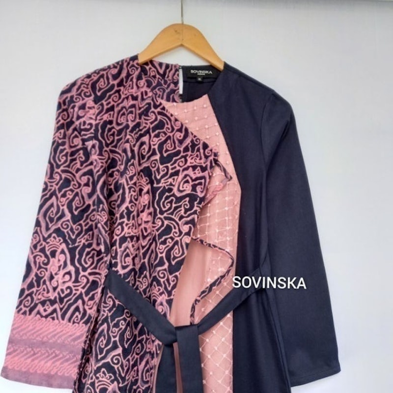 Gamis Batik Brokat 4