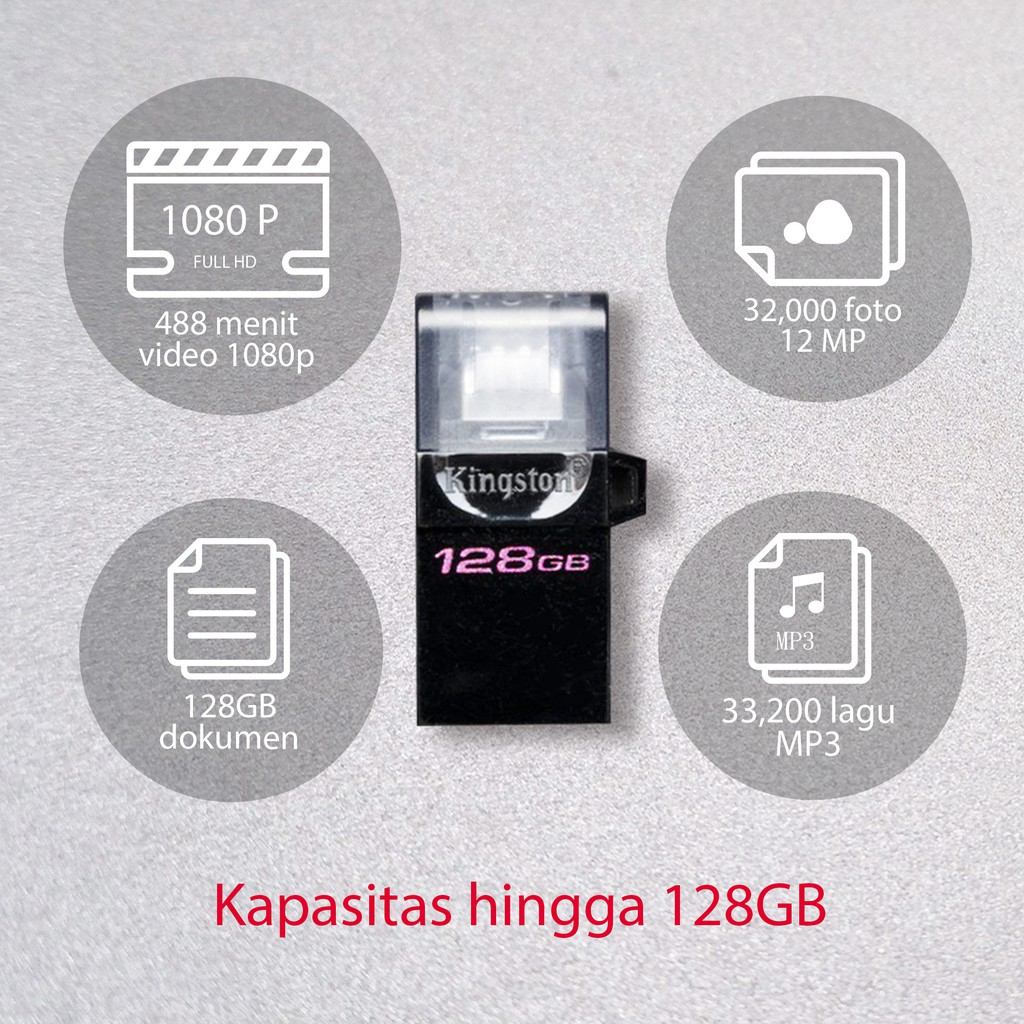 USB Type-A DataTraveler microDuo3 G2 128GB 4