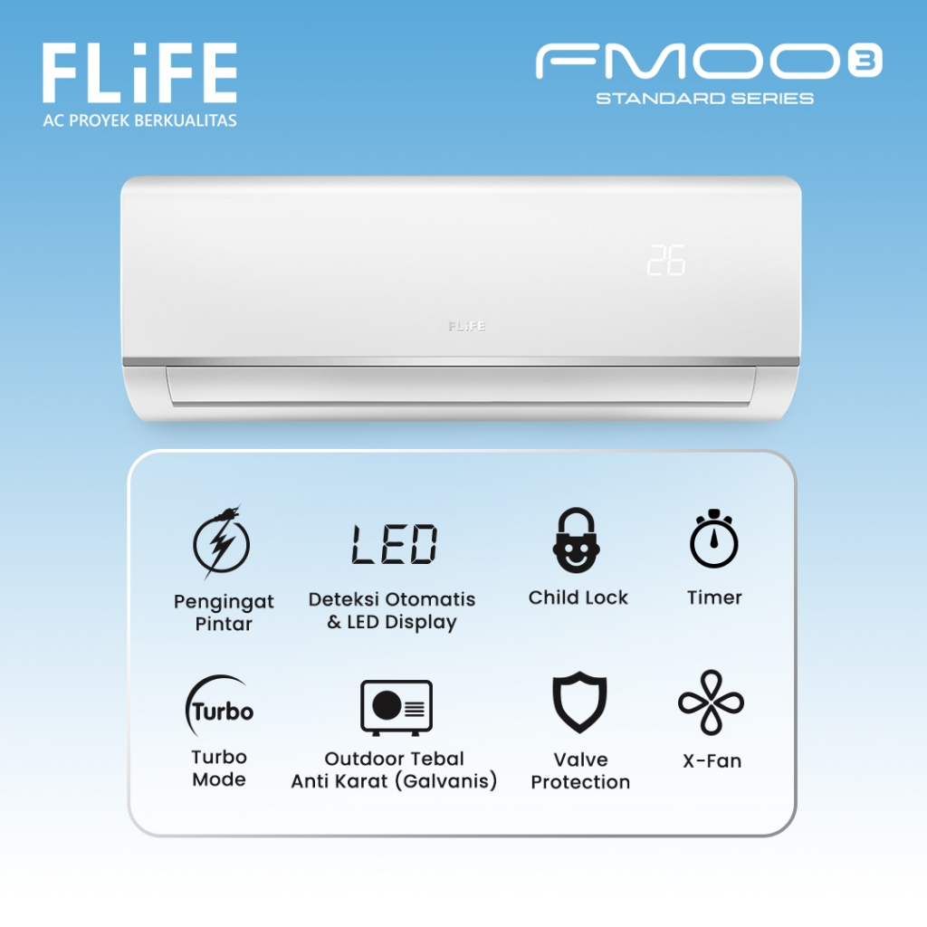 Flife Indonesia FLIFE AC 3/4 PK Standard  FAC-07FMOO3