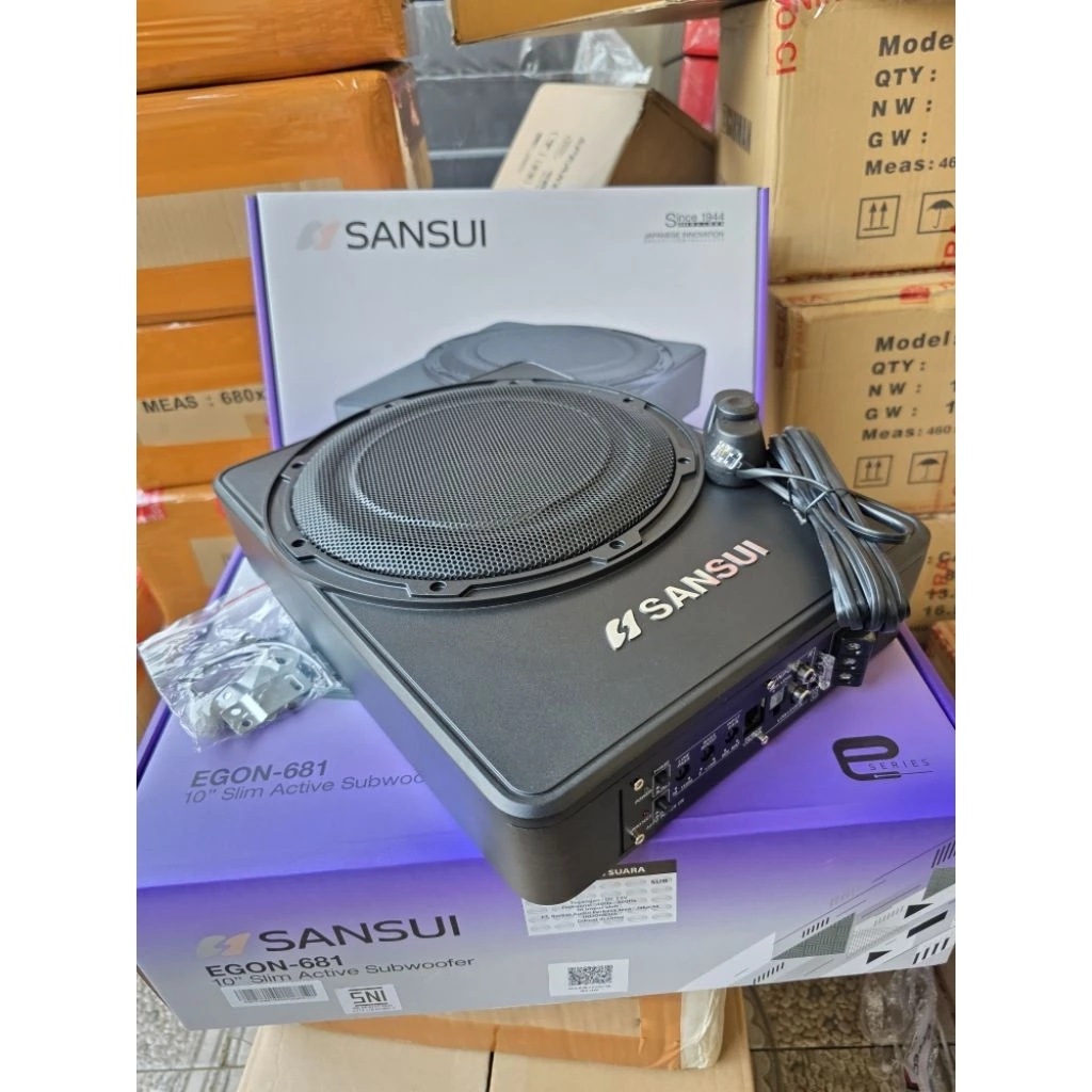 Sansui Electric Sansui 10" Slim Active Subwoofer  EGON-681