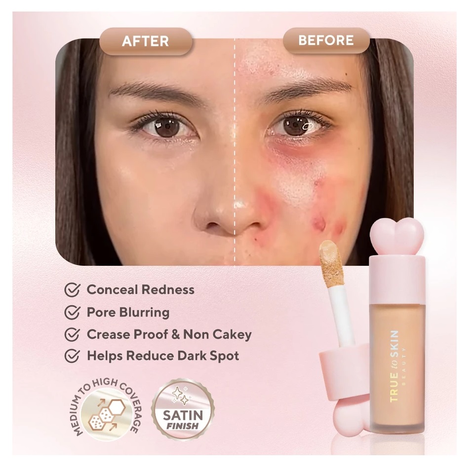 Triniti Tunggal Abadi True to Skin Skinlike Cover Serum Concealer Biscoff