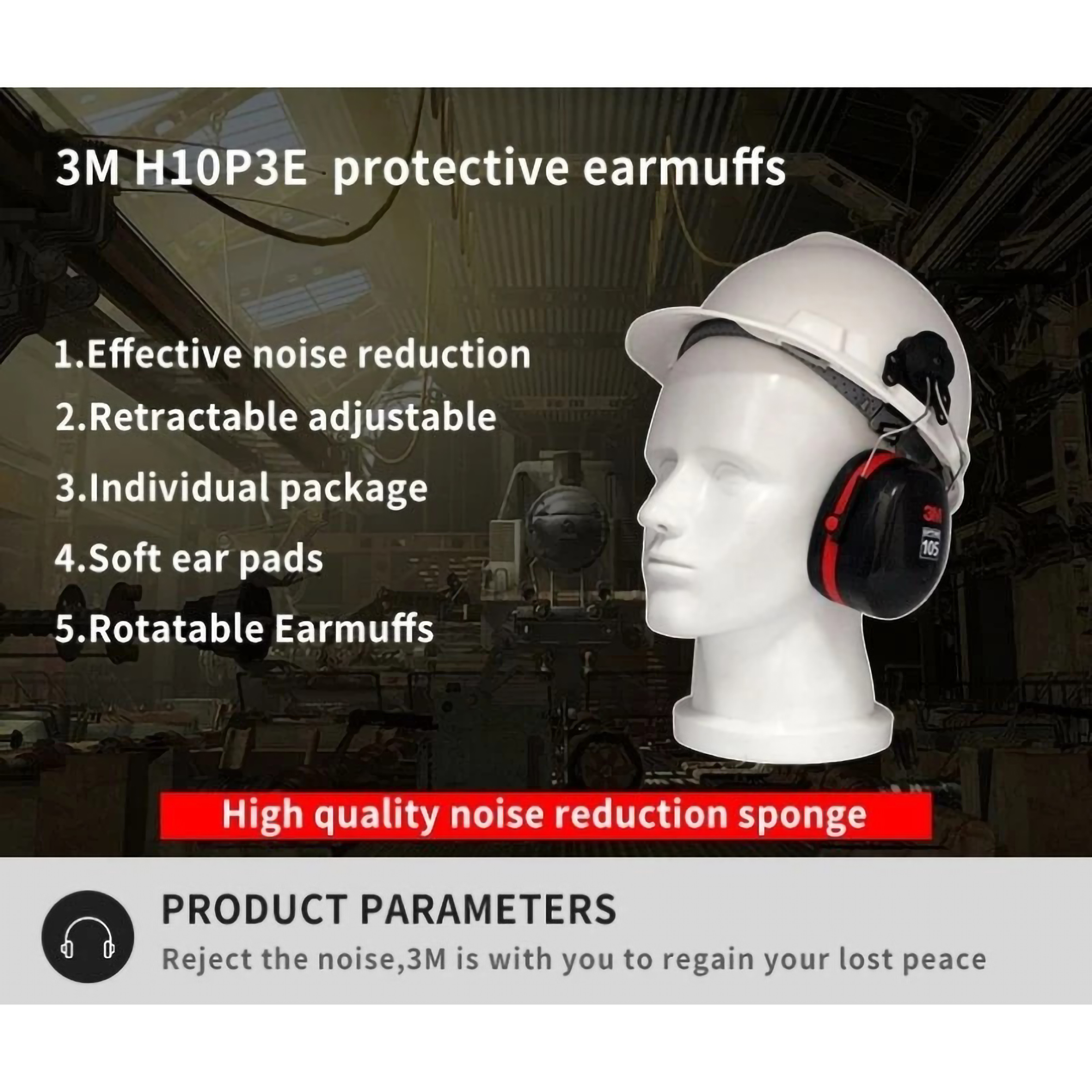 3M Indonesia 3M™ PELTOR™ Optime™ 105 Earmuffs H10P3E