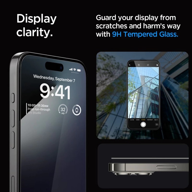 Spigen Glas tR EZ Fit Tempered for iPhone 3