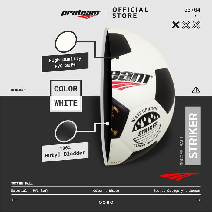 Inkor Bola Pacific Proteam Original Soccer Ball Classic