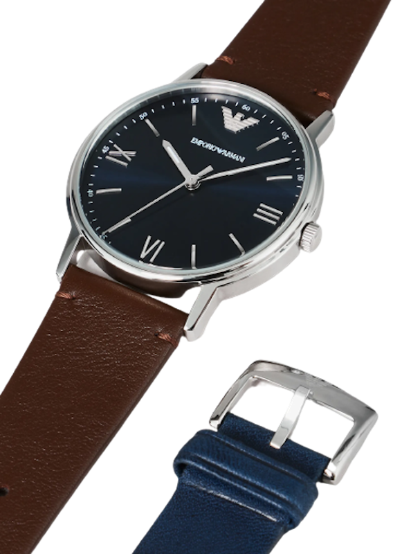 Three-Hand Watch and Interchangeable Straps Set 3