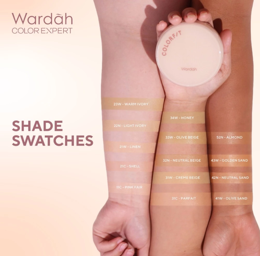 Paragon Technology and Innovation Wardah Colorfit Perfect Glow Cushion 23W Warm Ivory
