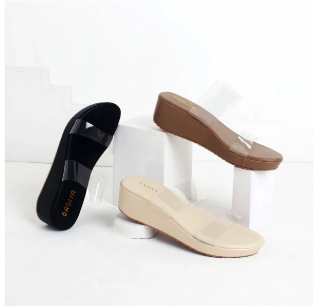 Sabiya Boutique Luna Sandal Wedges Wanita 2