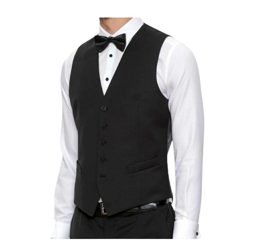 Code Male Vest Pria Hitam Slim Fit