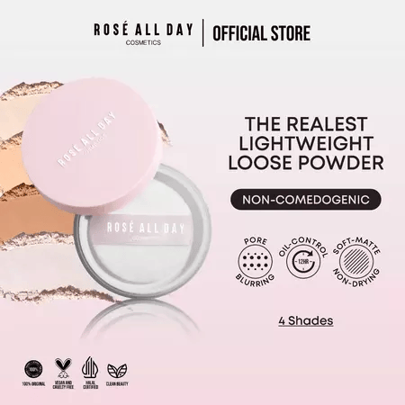 Rose Cosmetics International Rosé All Day The Realest Lightweight Loose Powder