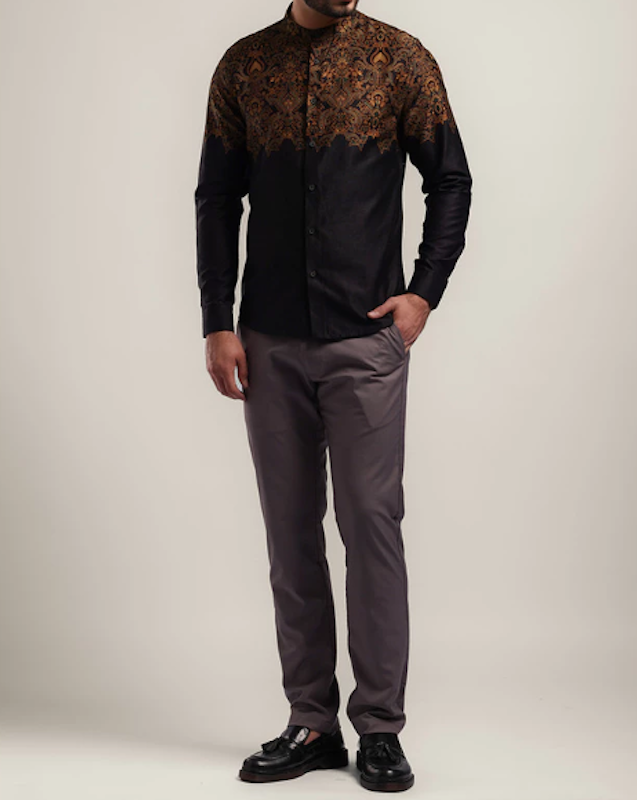 MOC Kemeja Koko Slim Fit Vikrana Black 4