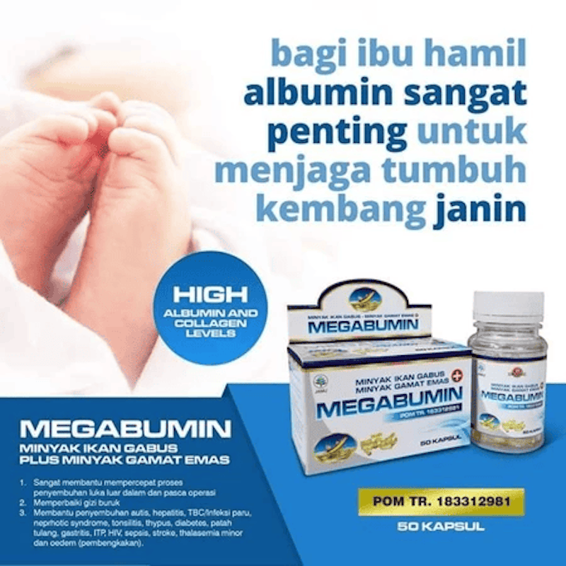 Megabumin (Ikan Gabus + Gamat Emas) 4