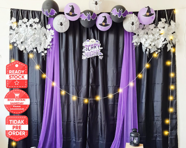 Halloween Trick or Treat Backdrop 2