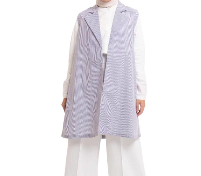 Elzatta Outer Vest Blazer Stripe 1