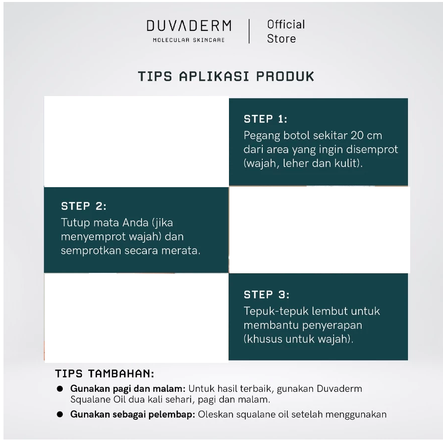 GLORY COSMECEUTICALS INDONESIA Duvaderm MSM Face Mist