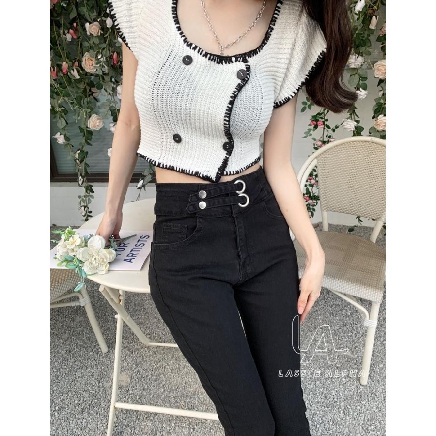 Otentik Korea HW Skinny Jeans 5