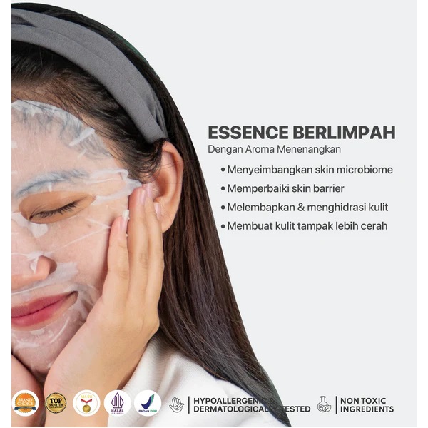 Penta Natural Kosmetindo N'PURE Noni Probiotics Relax Me Biodegradable Sheet Mask